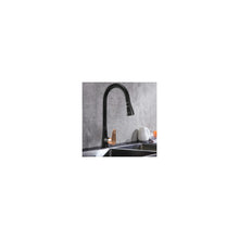 Konyhai csaptelep Rea Mild black mat rose gold
