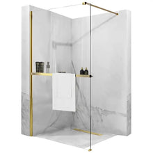 Zuhanyfal Rea Aero Gold N Walk In + EVO