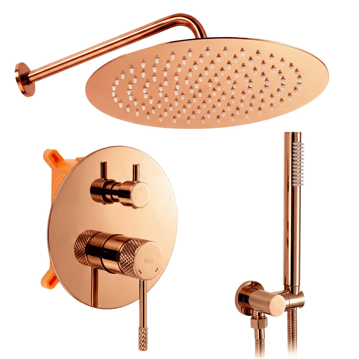 Zuhanyszett rejtett Rea Venti Copper + box