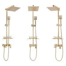 Zuhanyszett REA JACK BRUSHED GOLD