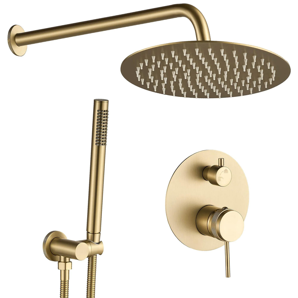 Zuhanyszett rejtett Rea Lungo Grip Gold Brush + box