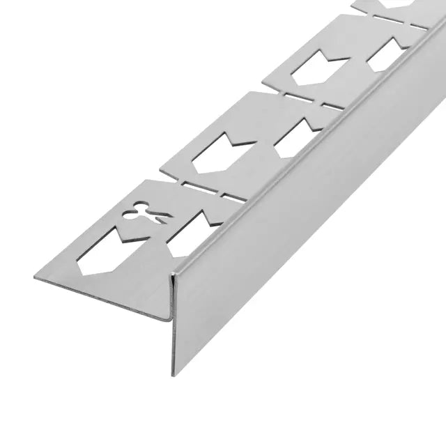 Lejtéskialakító szegély épített zuhanyhoz Brush nickel