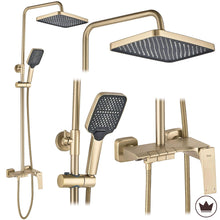 Zuhanyszett PREMIUM REA JOE Brush Gold