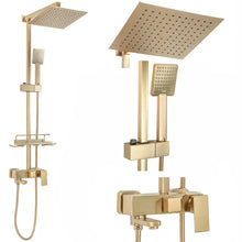 Zuhanyszett REA JACK BRUSHED GOLD