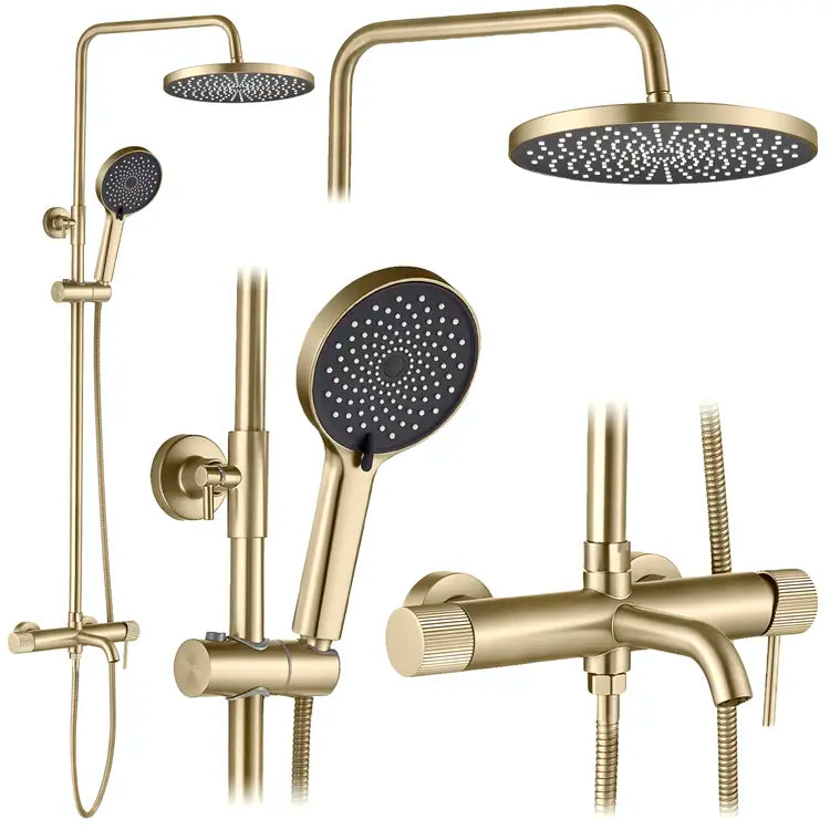 Zuhanyszett Rea Lungo Stripe Brush Gold