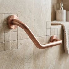 Fürdőszobai sarok kapaszkodó BRUSH COPPER