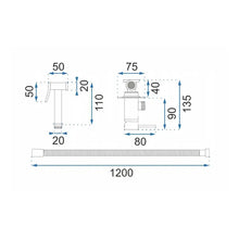 Bidé csap Lungo Loop Copper