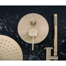 Zuhanyszett rejtett Rea Lungo Grip Gold Brush + box