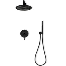 Zuhanyszett rejtett REA Lungo Black Metallic + BOX