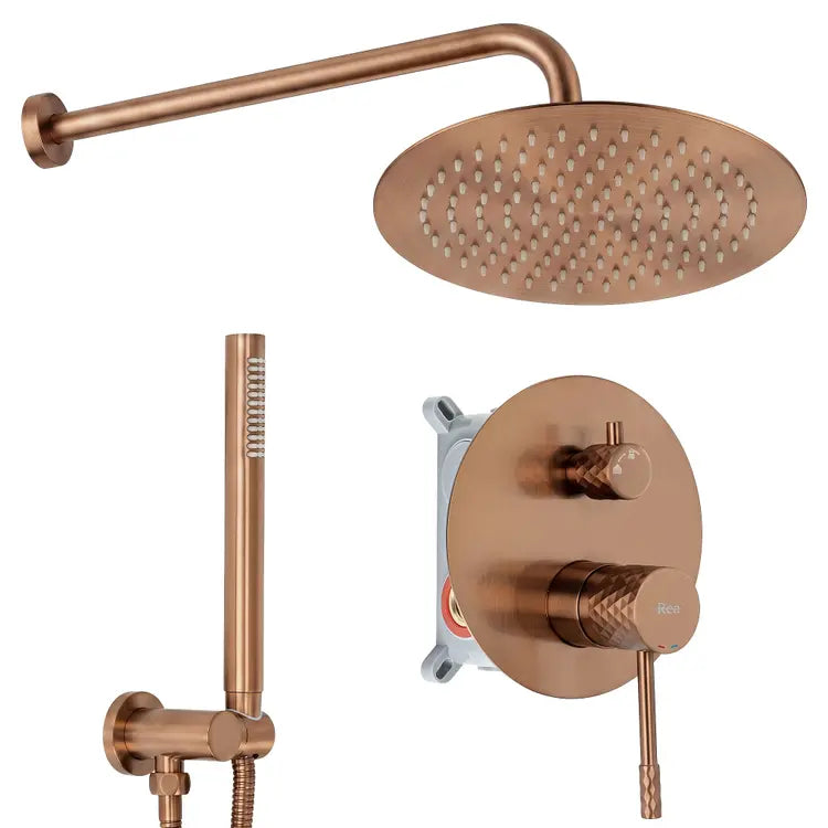 Zuhanyszett rejtett Rea Lungo Diamond Brush Copper + BOX