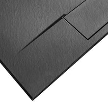Zuhanytálca Bazalt Black long 90x120