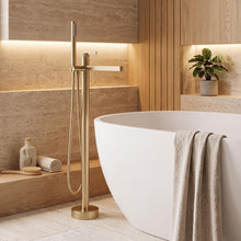 Szabadon álló padló csaptelep Rea Grace Brush Gold