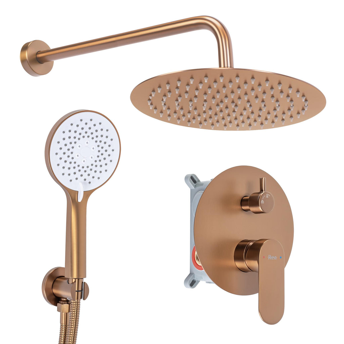 Zuhanyszett rejtett Rea Drop Brush Copper + BOX