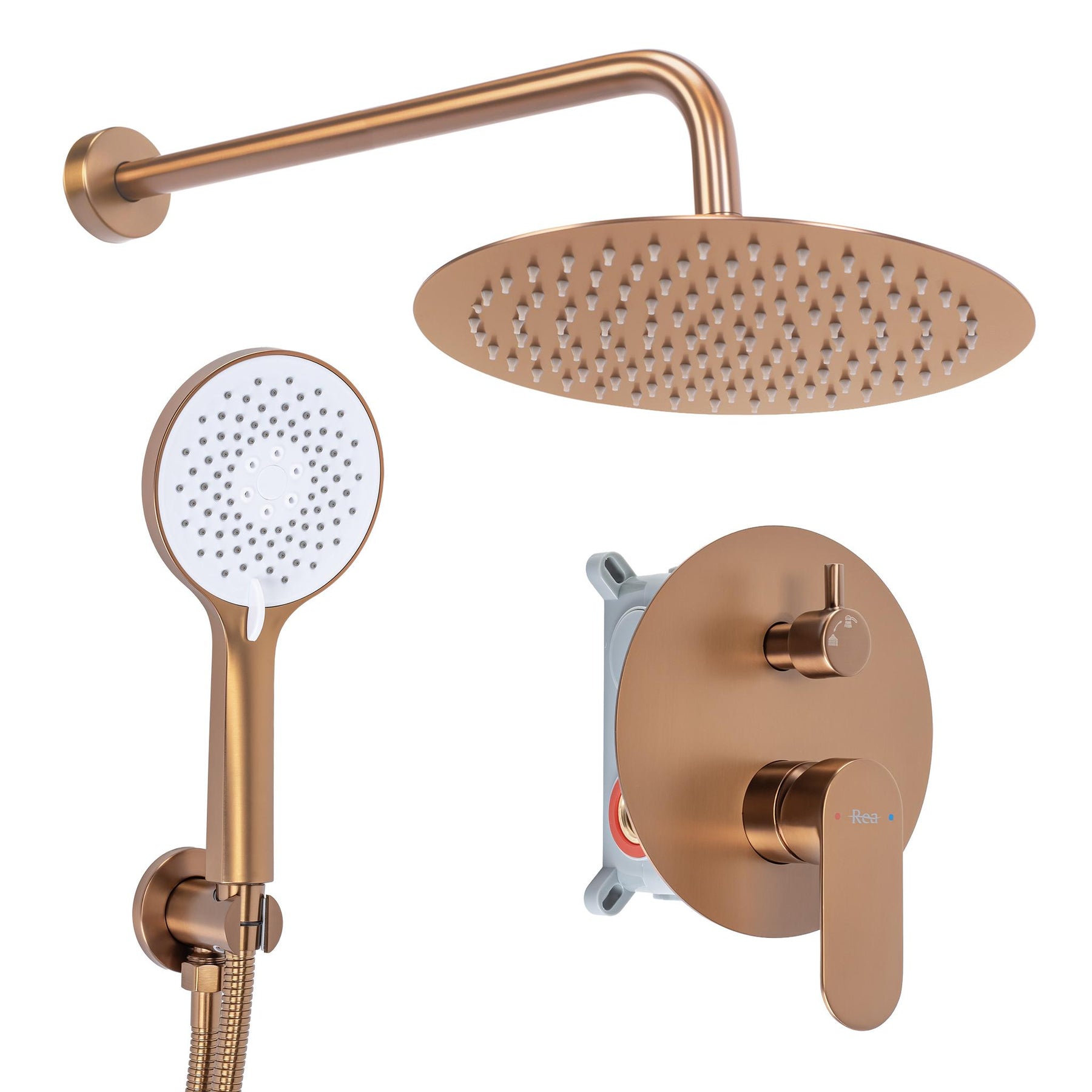 Zuhanyszett rejtett Rea Drop Brush Copper + BOX