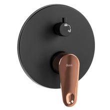 Zuhanyszett rejtett REA MILD BLACK ROSE GOLD + BOX