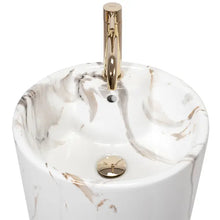 Szabadon álló mosdó REA Blanka Marble Marmur