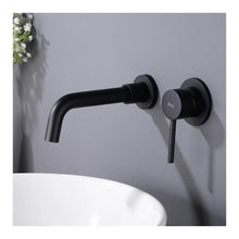Falra szerelhető csaptelep Rea Lungo LONG black mat + box