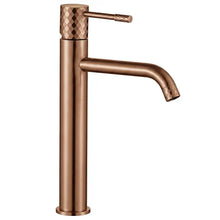 Fürdőszobai csaptelep Rea Lungo Diamond Brush Copper high