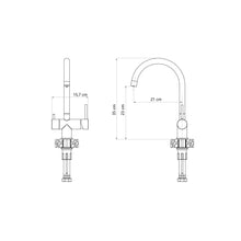 Konyhai csaptelep REA Caren BRUSH NICKEL