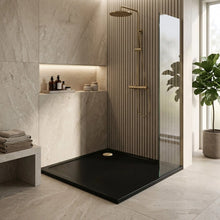 Akril zuhanytálca Rea Savoy black 80x80