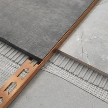 Lejtéskialakító szegély épített zuhanyhoz Brush Copper