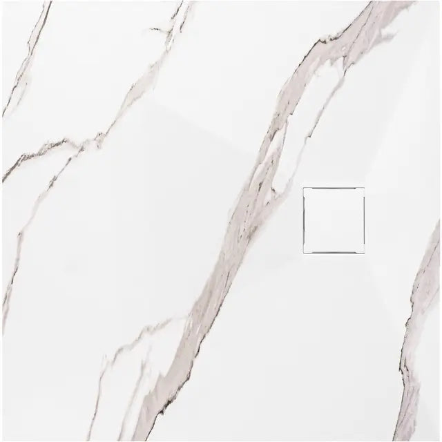 Zuhanytálca Magnum CARRARA WHITE 90x90