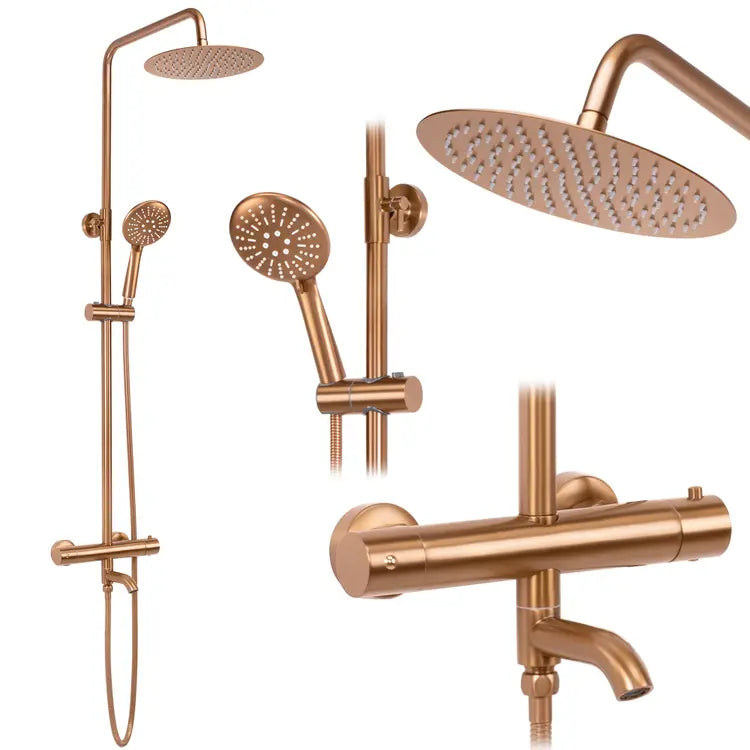 Zuhanyszett Termosztátos REA Lungo Copper Brush