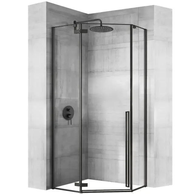 Zuhanykabin Rea DIAMOND black MAT