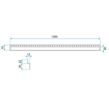 Szemközti zuhanytálca profil BRUSH NICKEL