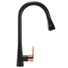 Konyhai csaptelep Rea Mild black mat rose gold