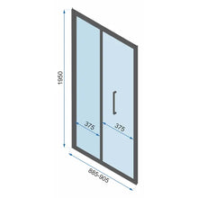 Sarok zuhanykabin Rapid Fold