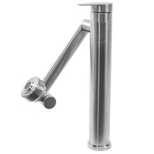 Fürdőszobai csaptelep Rea PACO Nickel Brush INOX High