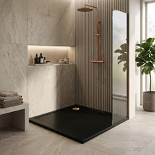 Akril zuhanytálca Rea Savoy black 80x80