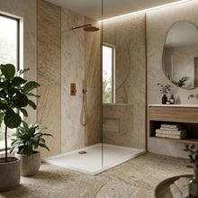 Zuhanytálca Rea Belmond White Brush Copper