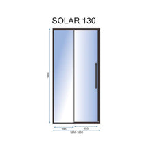 Zuhanyajtó SOLAR black MAT