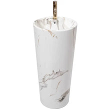 Szabadon álló mosdó REA Blanka Marble Marmur