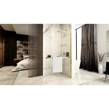 Zuhanyfal Rea Aero Gold N Walk In + EVO