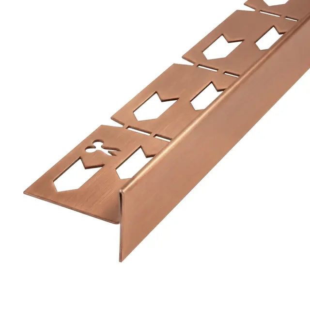 Lejtéskialakító szegély épített zuhanyhoz Brush Copper