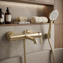 Fürdőkád csaptelep Rivo Ontario Side Brush Gold