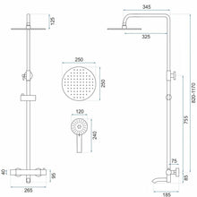 Zuhanyszett Termosztátos REA Lungo Copper Brush