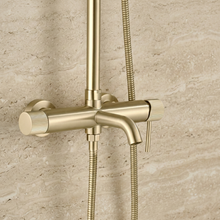 Zuhanyszett Rea Lungo Stripe Brush Gold