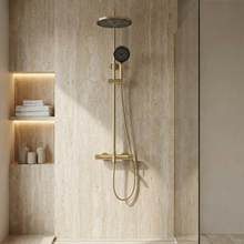 Zuhanyszett Rea Lungo Stripe Brush Gold