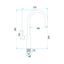Konyhai csaptelep REA Rivo Black