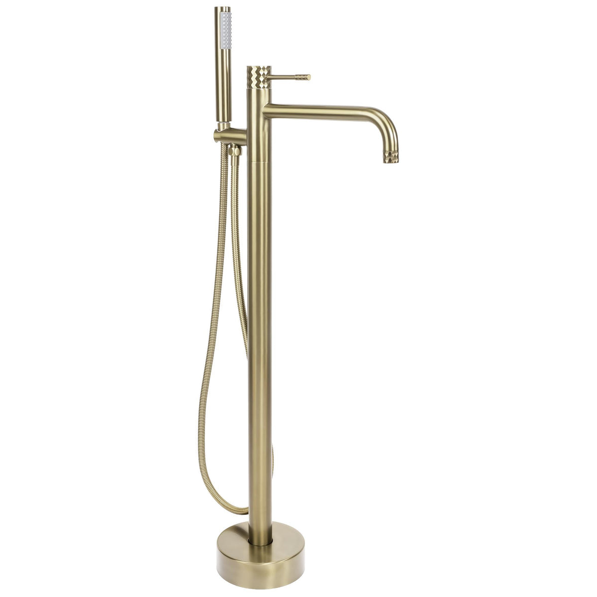 Szabadon álló padló csaptelep Rea Lungo Diamond Brush Gold