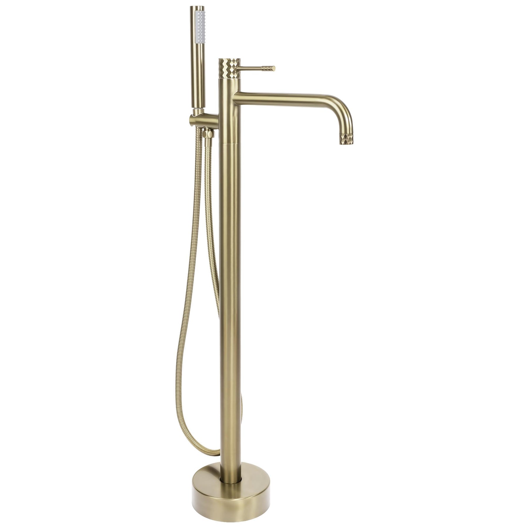 Szabadon álló padló csaptelep Rea Lungo Diamond Brush Gold