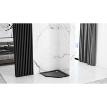 Zuhanytálca Diamond black 90x90