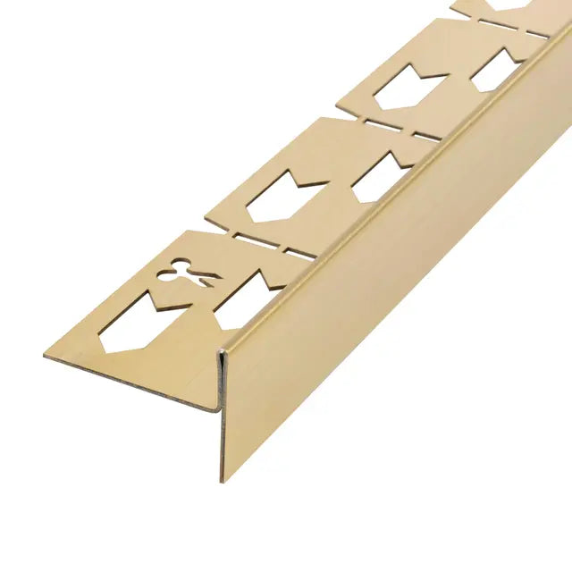 Lejtéskialakító szegély épített zuhanyhoz 140cm Brush Gold
