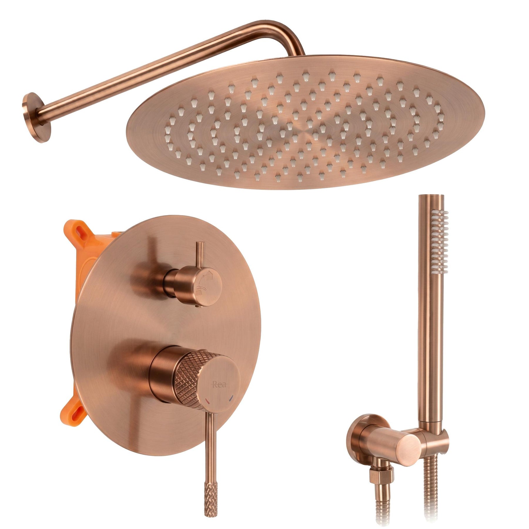 Zuhanyszett rejtett Rea Venti Brush Copper + box