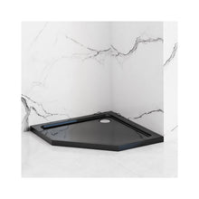 Zuhanytálca Diamond black 90x90