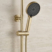 Zuhanyszett Rea Lungo Stripe Brush Gold